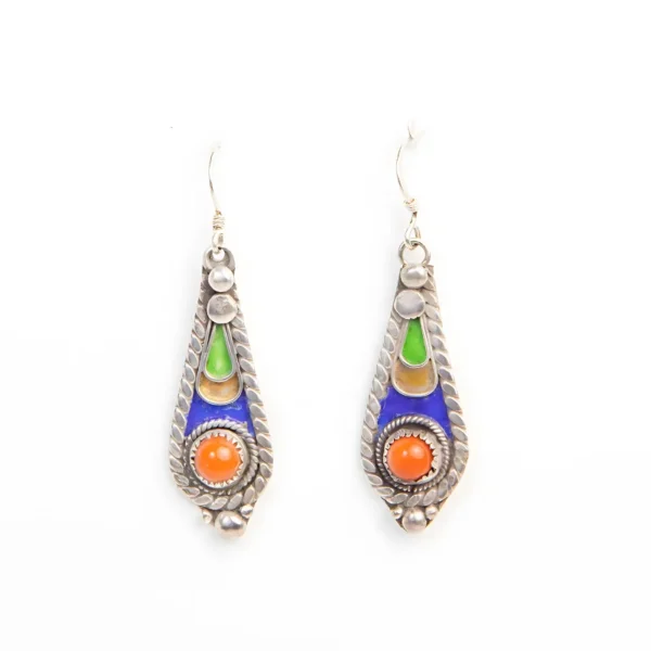 The Sun Dihya Silver Earrings – Jouhra