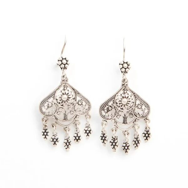 The Blossom Tazoughert Silver Earrings – Jouhra