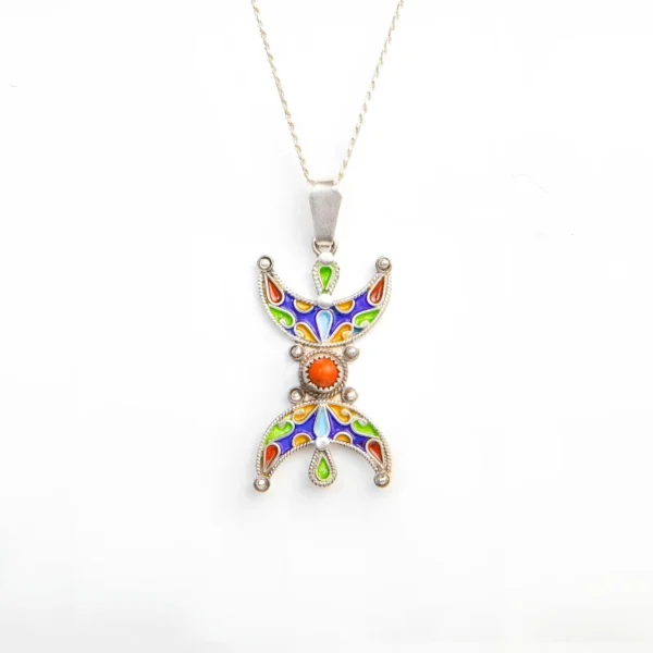 Desert Rain Tazoughert Silver Necklace - Jouhra