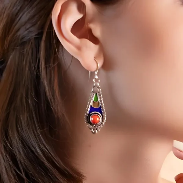 The Sun Dihya Silver Earrings – Jouhra