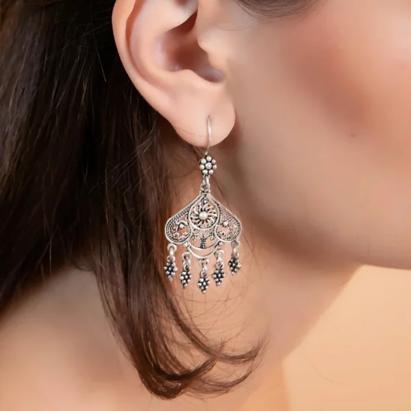 The Blossom Tazoughert Silver Earrings – Jouhra