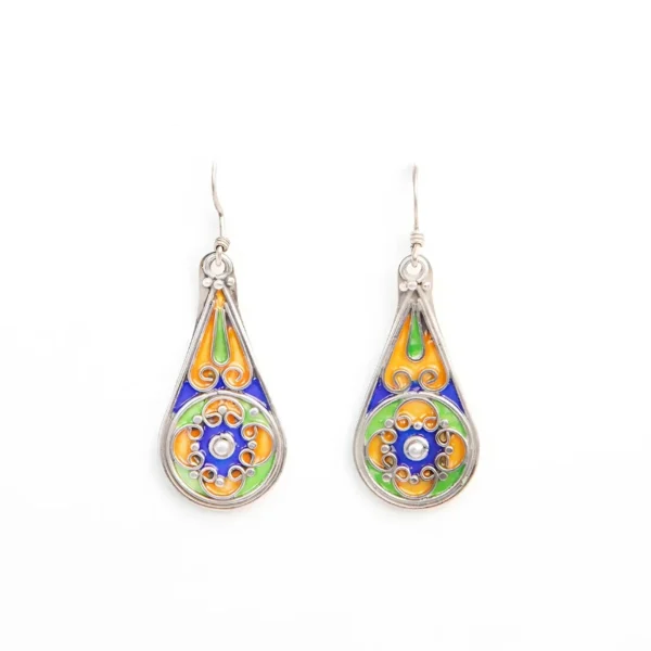 The Spring Rain Dihya Silver Earrings – Jouhra