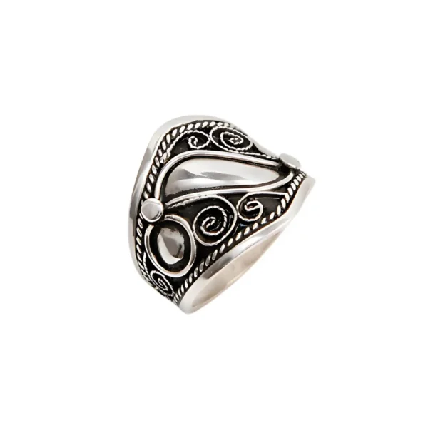 Elegance Tazoughert Silver Ring - Jouhra