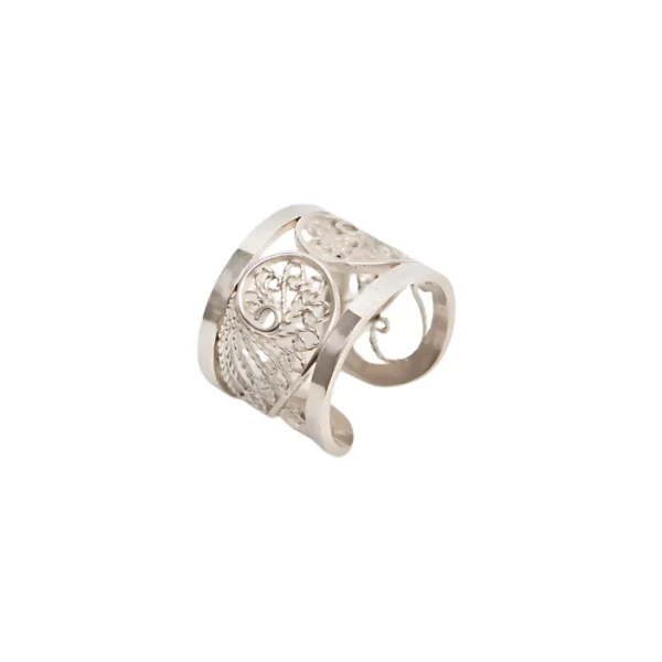 Reflection Tin Hinan Silver Ring - Jouhra
