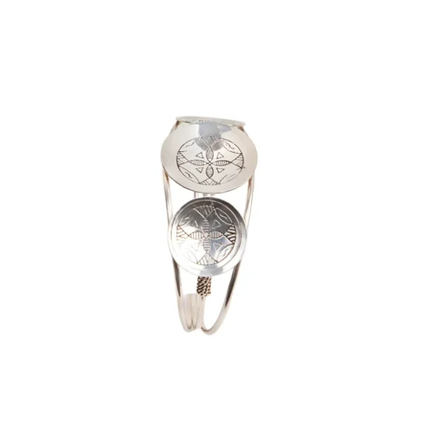 Harmony Tazoughert Silver Bracelet - Jouhra - Image 3