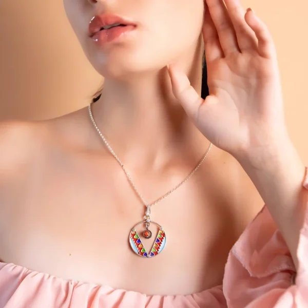 Waves Tazoughert Silver Necklace – Jouhra