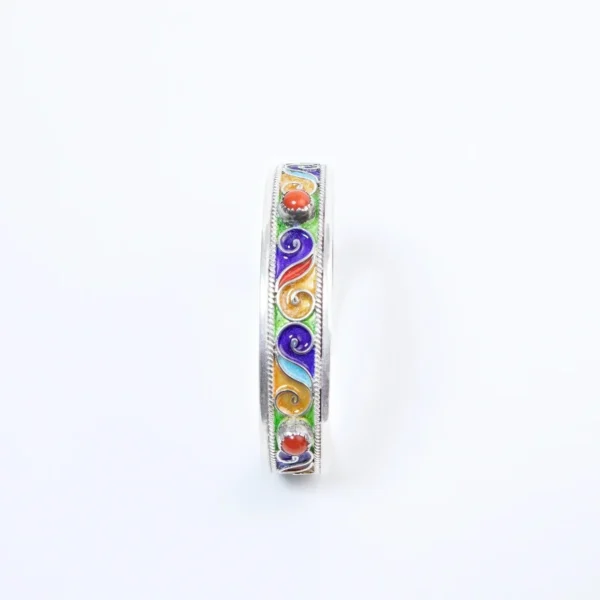 Estate Tin Hinan Silver Bracelet – Jouhra - Image 3