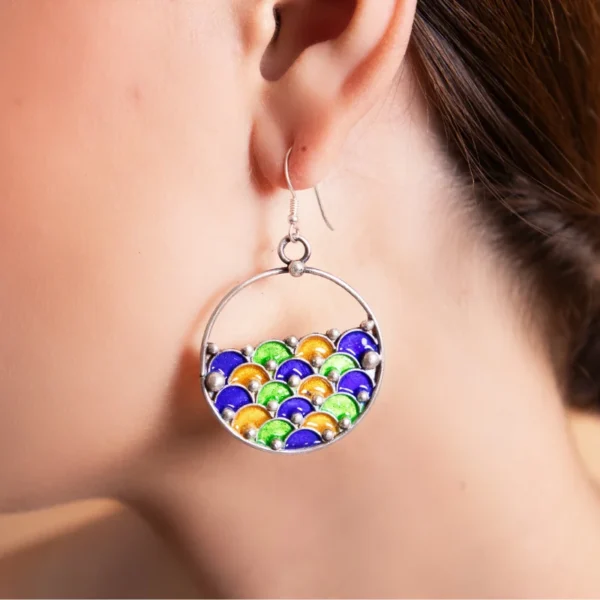 Horizon Tazoughert Silver Earrings – Jouhra
