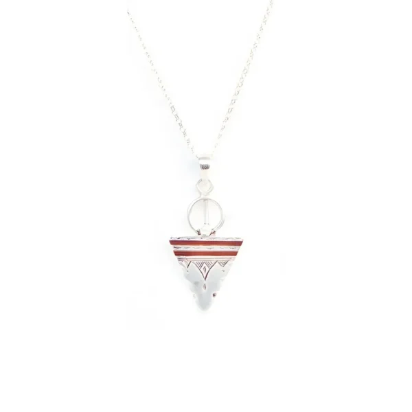 Strength Tazoughert Silver Necklace - Jouhra