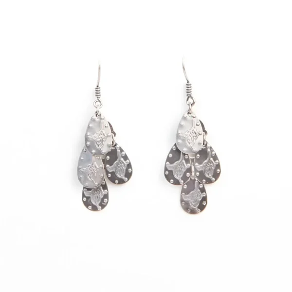 The Calligraphy Dihya Silver Earrings – Jouhra